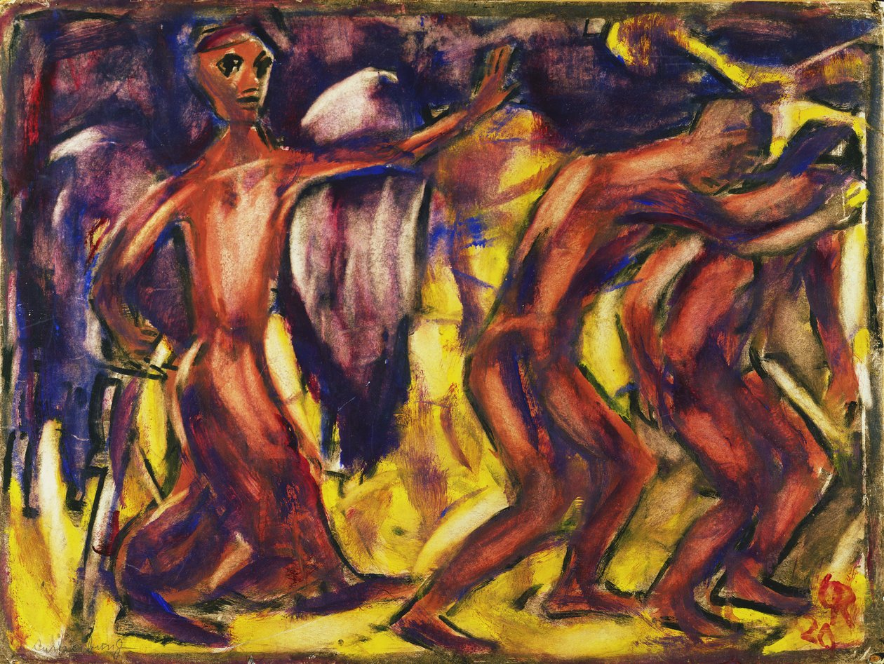 Vyhnání z ráje, 1920 od Christian Rohlfs
