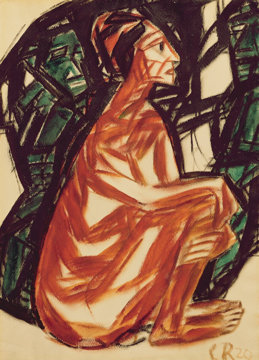 Čekání, 1920 od Christian Rohlfs