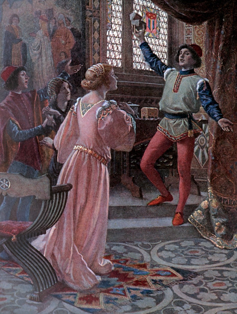 Kupec benátský, kolem roku 1900 (ilustrace) od Christian August Printz