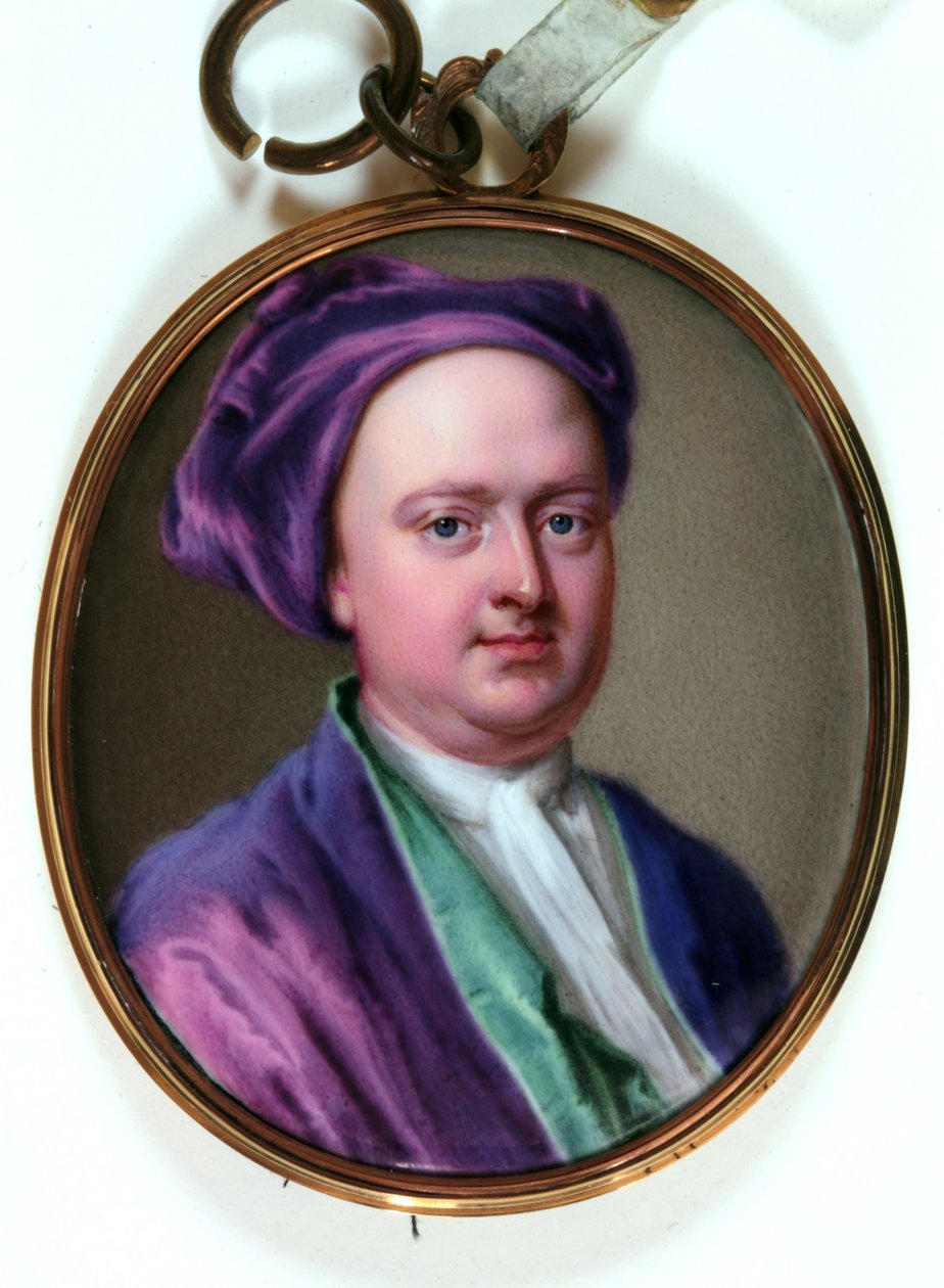 Edward Lord Harley, 1719 (smalt) od Christian Friedrich Zincke