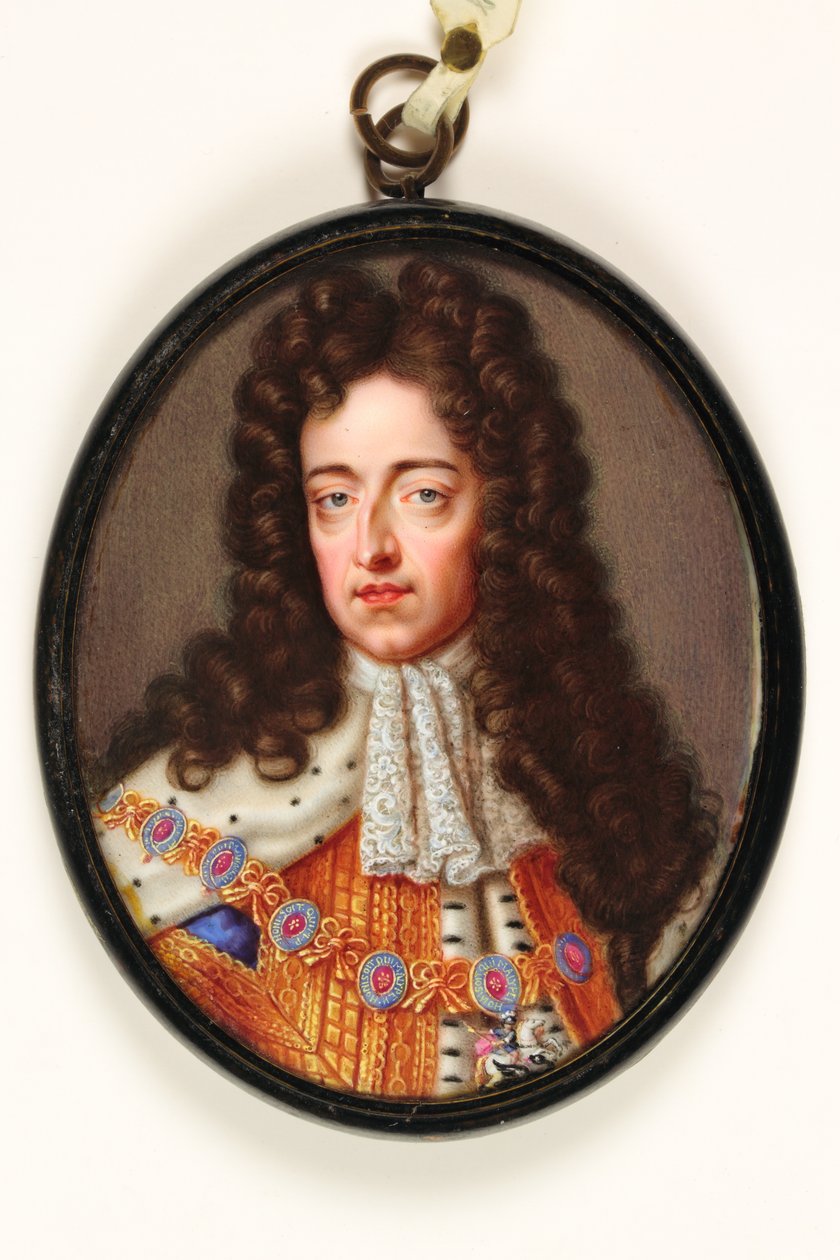 William III (wc na pergamenu) od Christian Friedrich Zincke