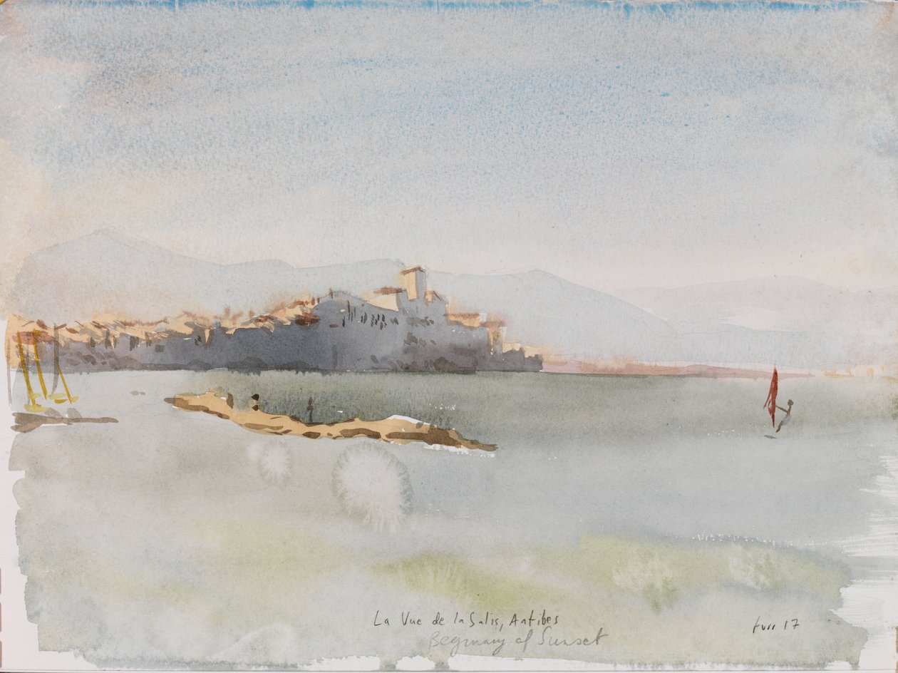 Antibes, 2017 (akvarel) od Christian Furr