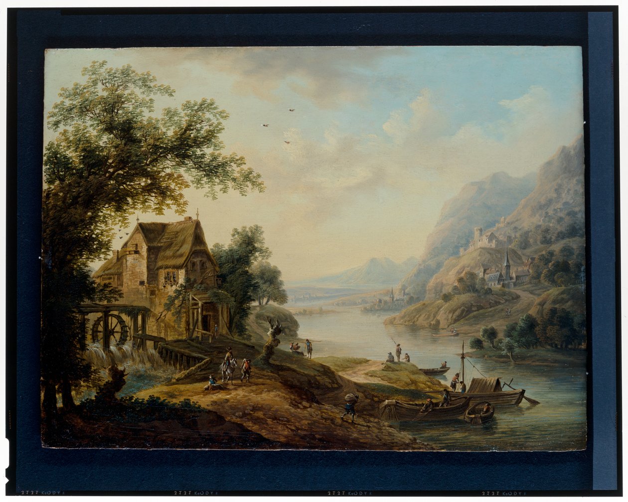 Dvě rýnské krajiny od Christian Georg the Elder Schuetz