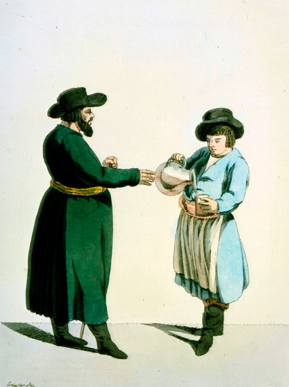 Prodejce Kvass, 1799. od Christian Gottfried Heinrich Geissler