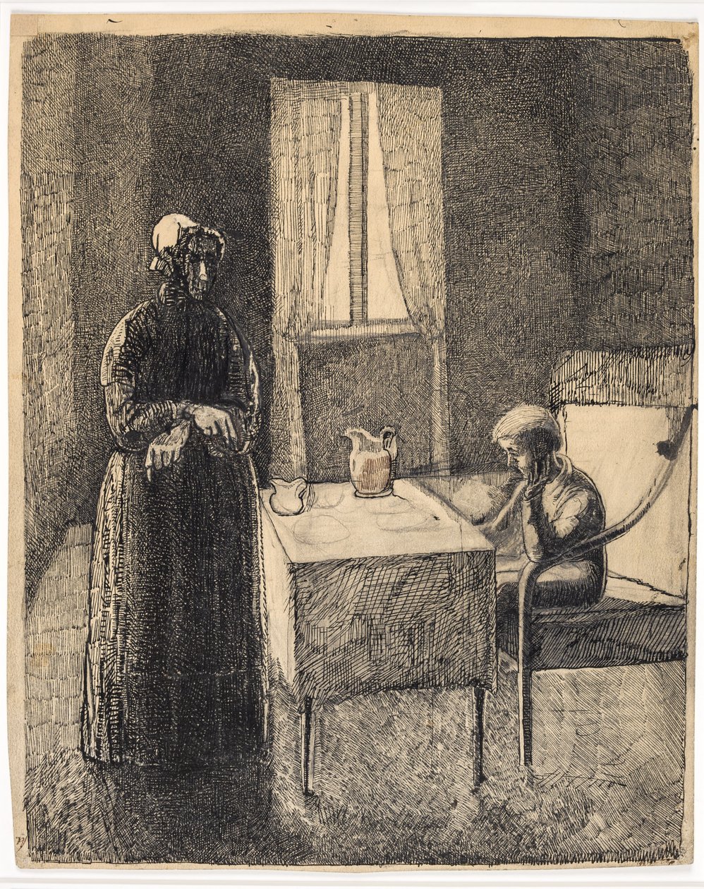 Scéna od Davida Copperfielda (?) od Christian Kongstad Petersen