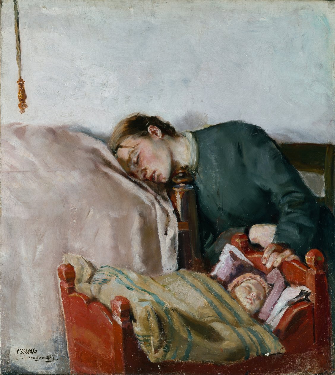 Matka a dítě od Christian Krohg