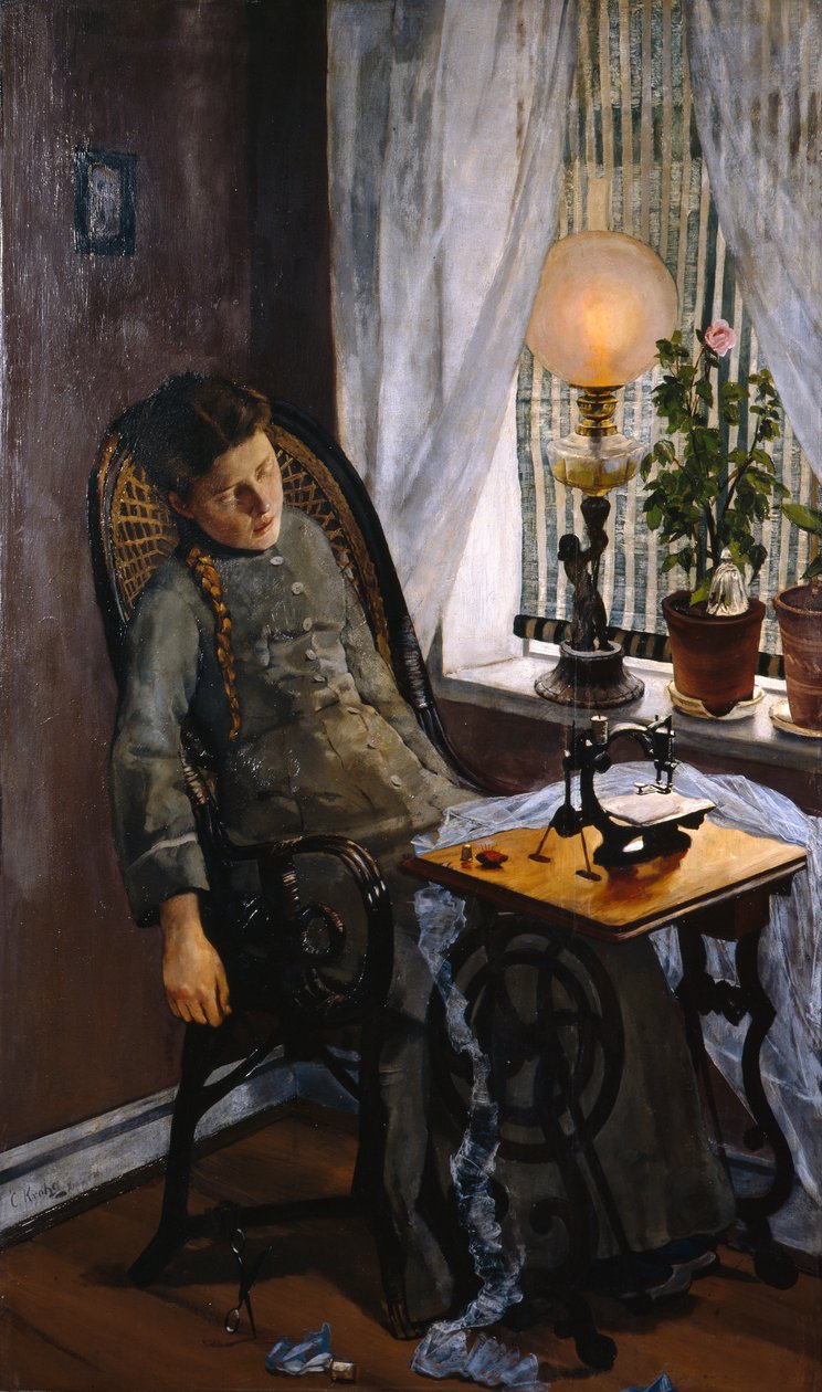 Švadlena od Christian Krohg