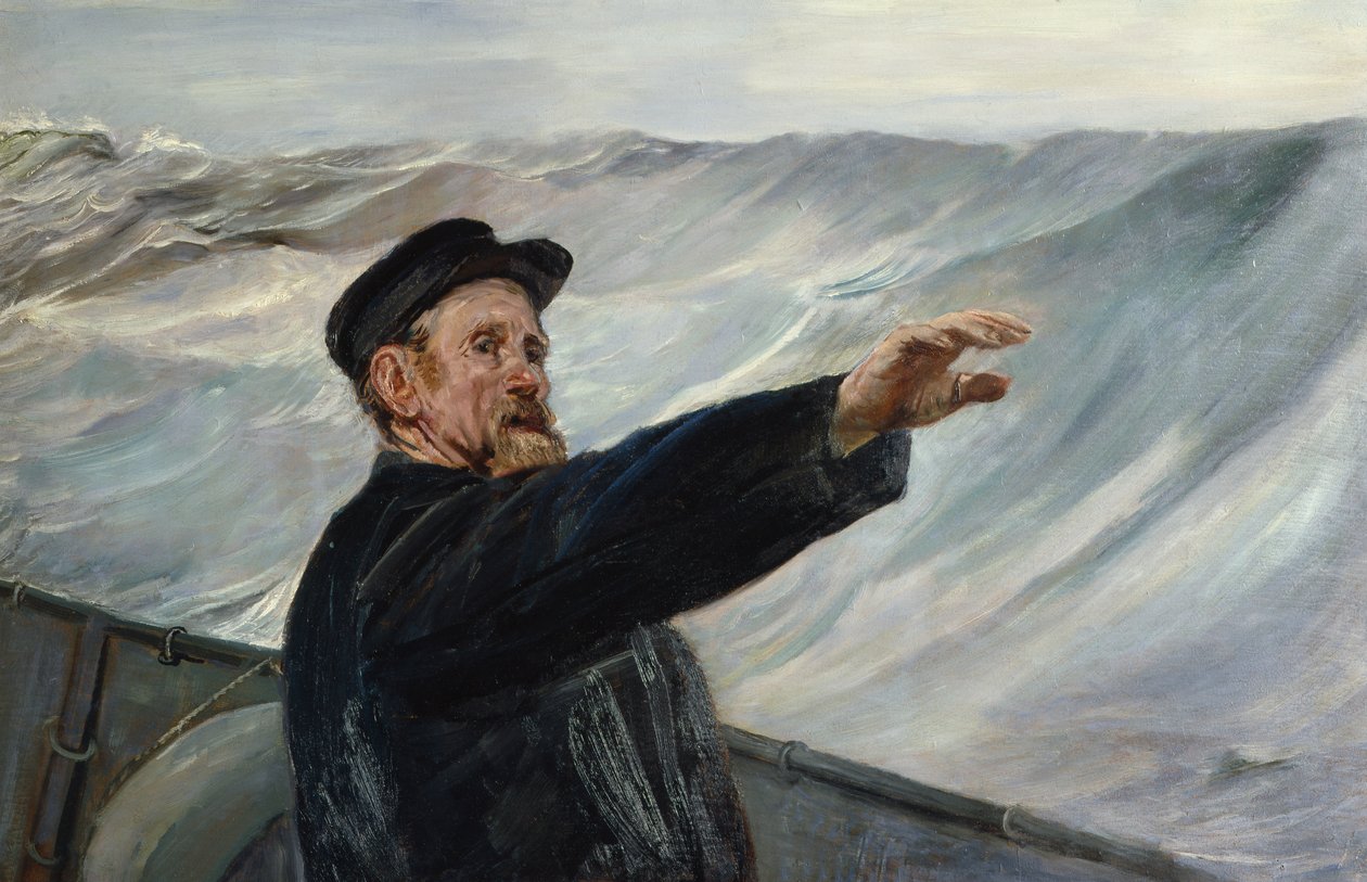 Bouře (olej na plátně) od Christian Krohg
