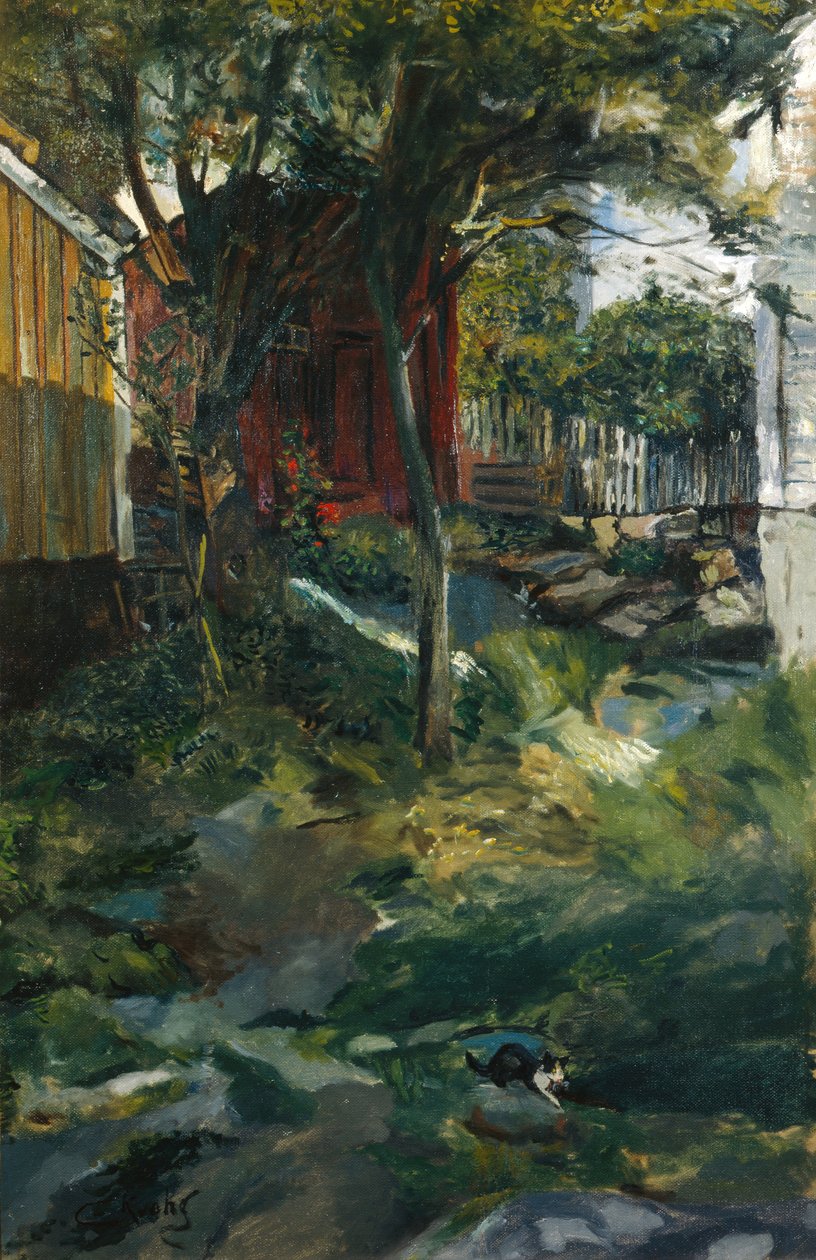 Ulice v Brekkestø od Christian Krohg