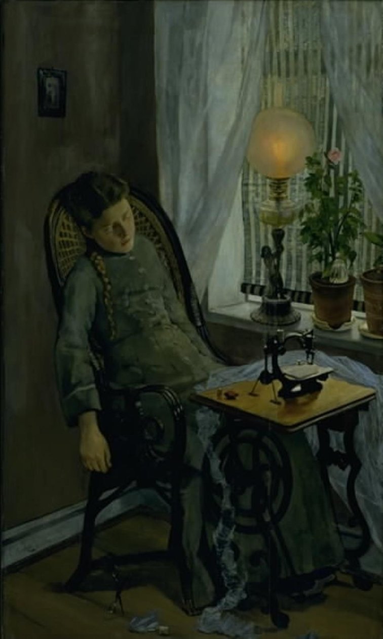 Švadlena od Christian Krohg