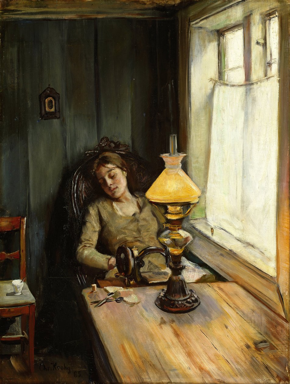 Unavený od Christian Krohg