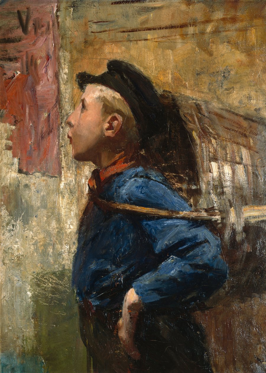 Pískající poslíček od Christian Krohg
