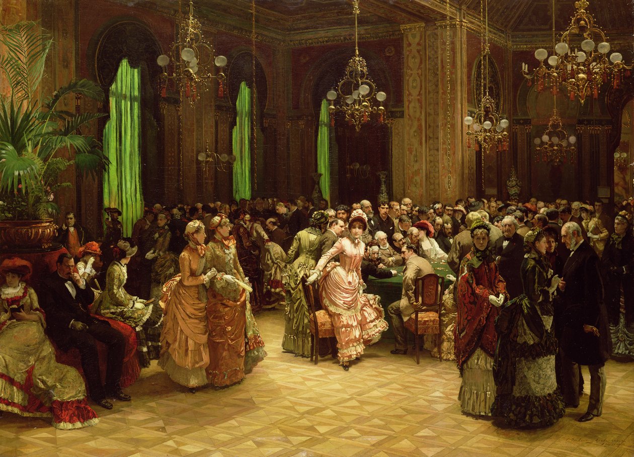 Kasino, Monte Carlo, 1884 od Christian Ludwig Bokelman
