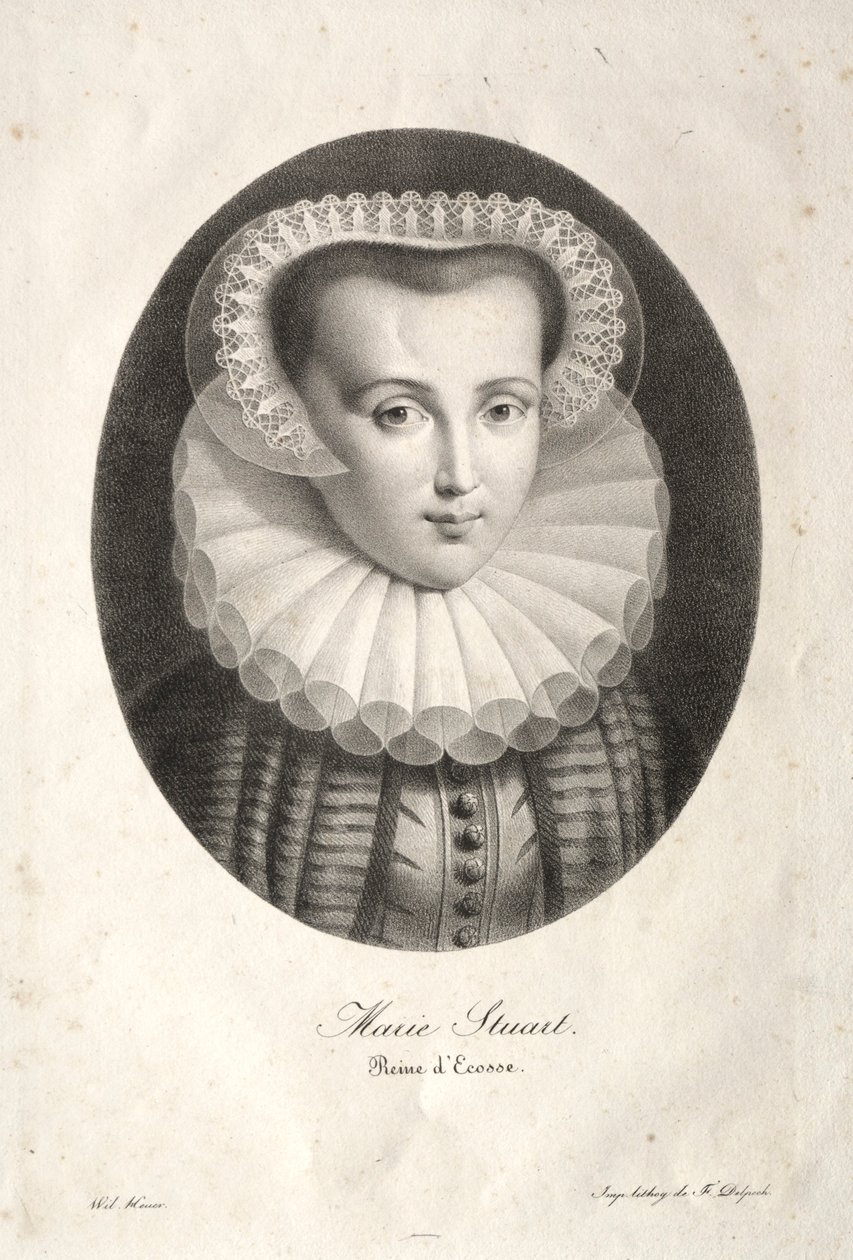 Marie Stuartovna. od Christian Ludwig Wilhelm Heuer