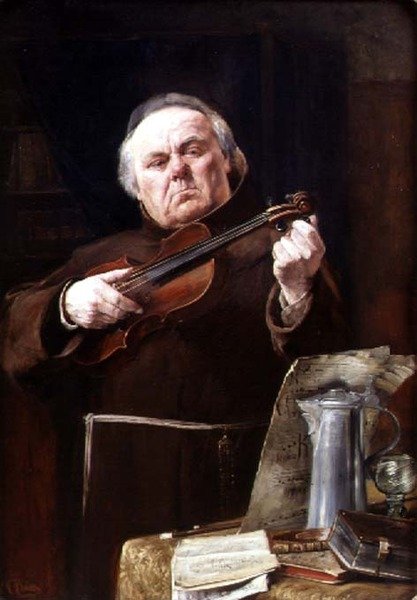Falešná struna (olej na plátně) od Christian Maximillian Baer