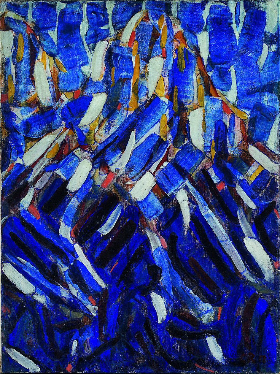 Abstrakce Modrá hora, 1912 od Christian Rohlfs