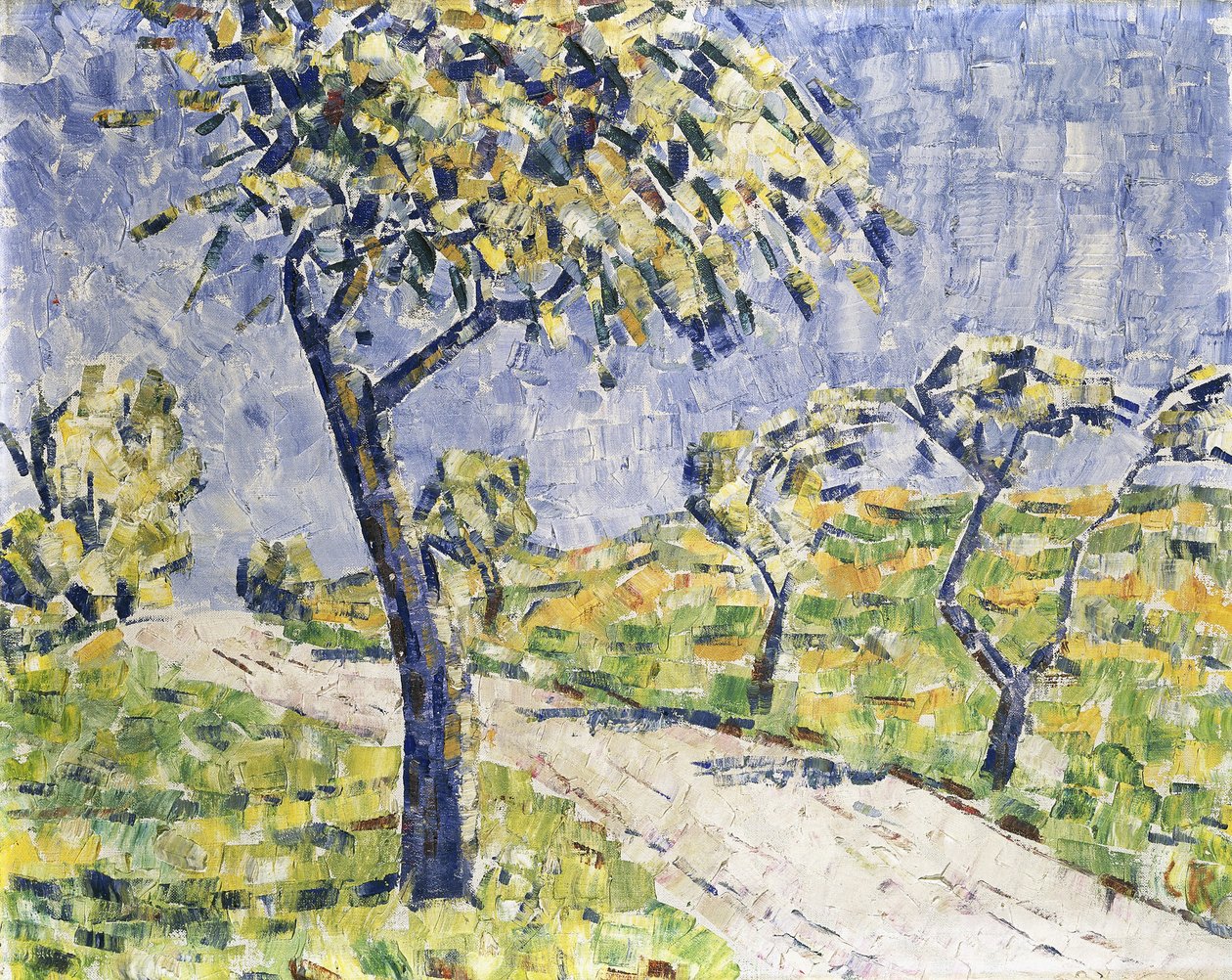 Podzimní krajina; Herbstlandschaft, kolem roku 1907 (olej na plátně) od Christian Rohlfs
