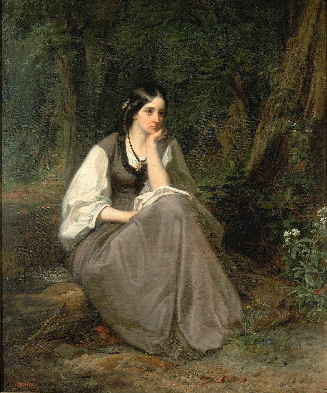 Evangeline, 1861. od Christian Schussele