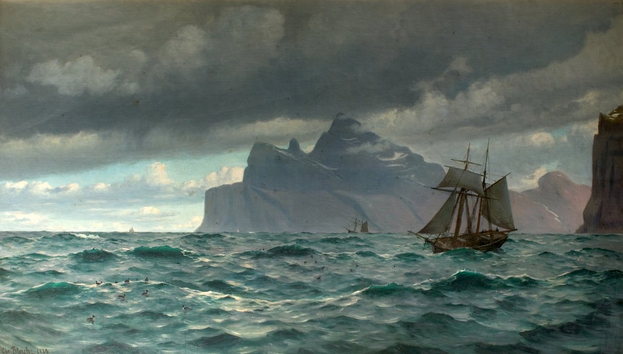 Cape North, Icelend, 1884 od Christian Vigilius Blache