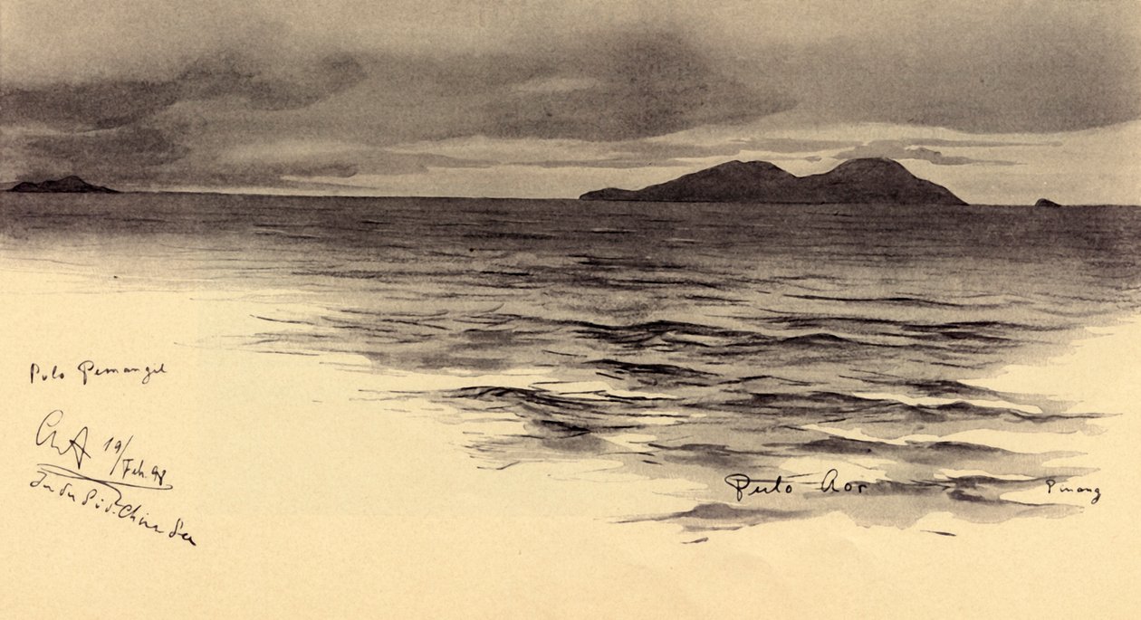Island Caller, Malajsko, 1898. od Christian Wilhelm Allers