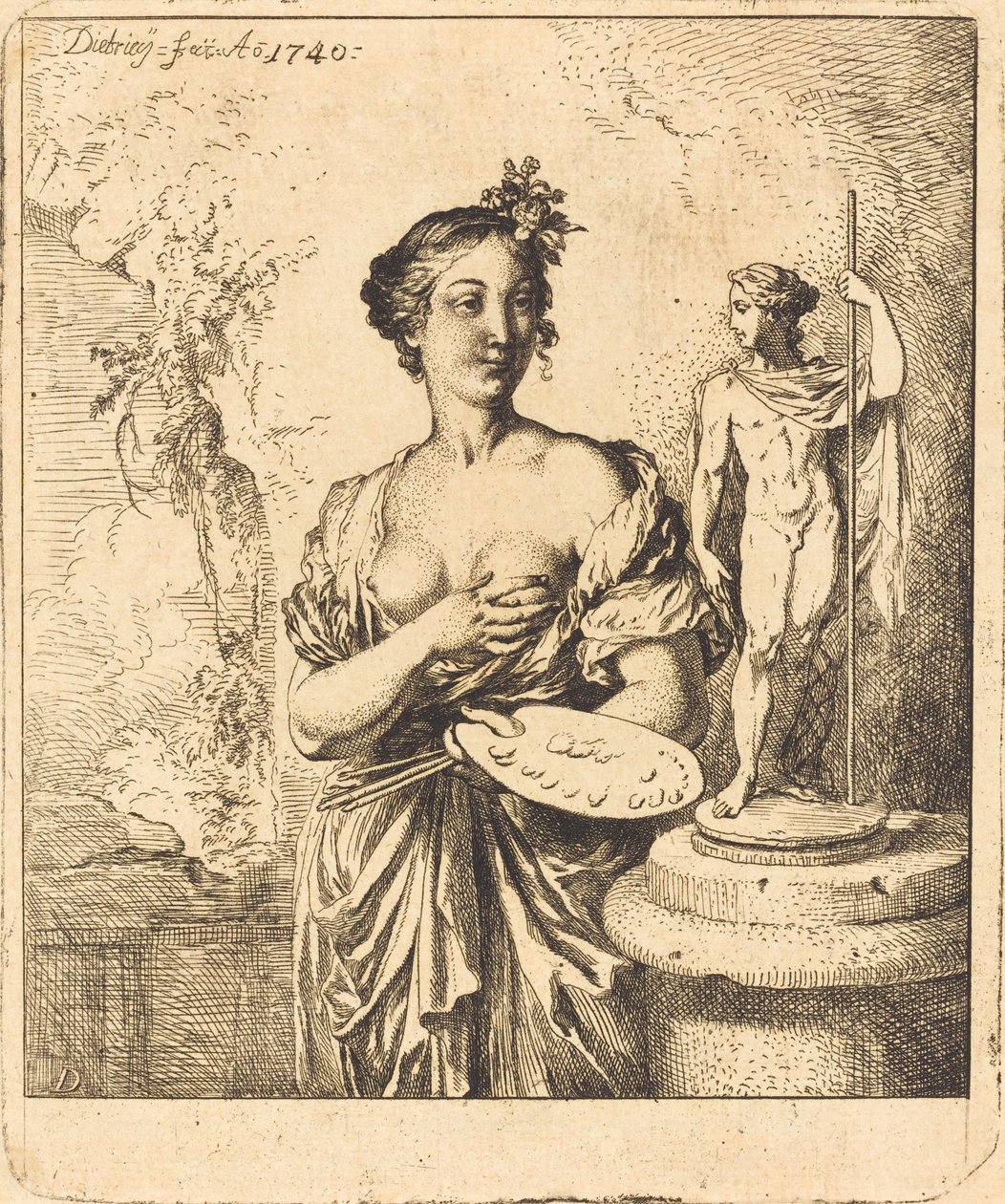 Malování od Christian Wilhelm Ernst Dietrich