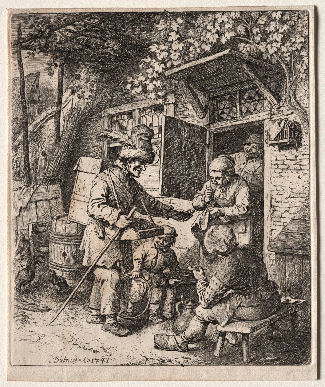 The Peddlar, 1741. od Christian Wilhelm Ernst Dietrich