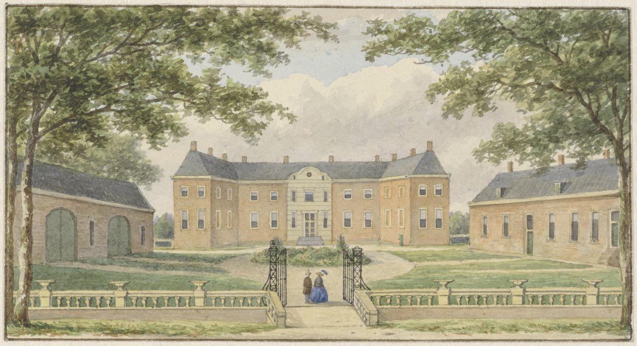 Dům Ampsen, poblíž Lochem od Christianus Hendricus Hein