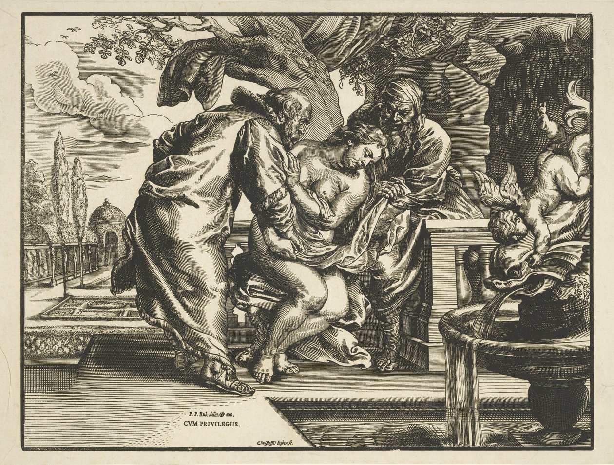 Susanna a starší od Christoffel Jegher