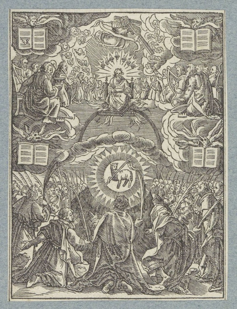 Klanění Beránka Božího od Christoffel van Sichem (II)