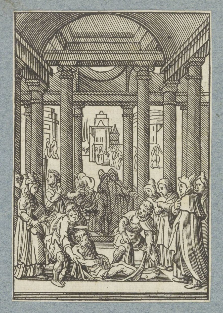 Pohřeb Štěpána od Christoffel van Sichem (II)