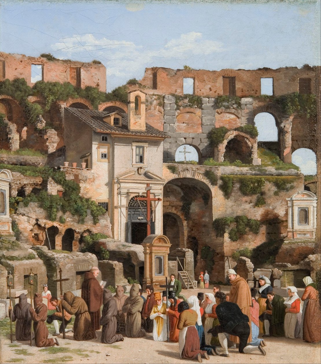 Pohled do interiéru Kolosea od Christoffer Wilhelm Eckersberg