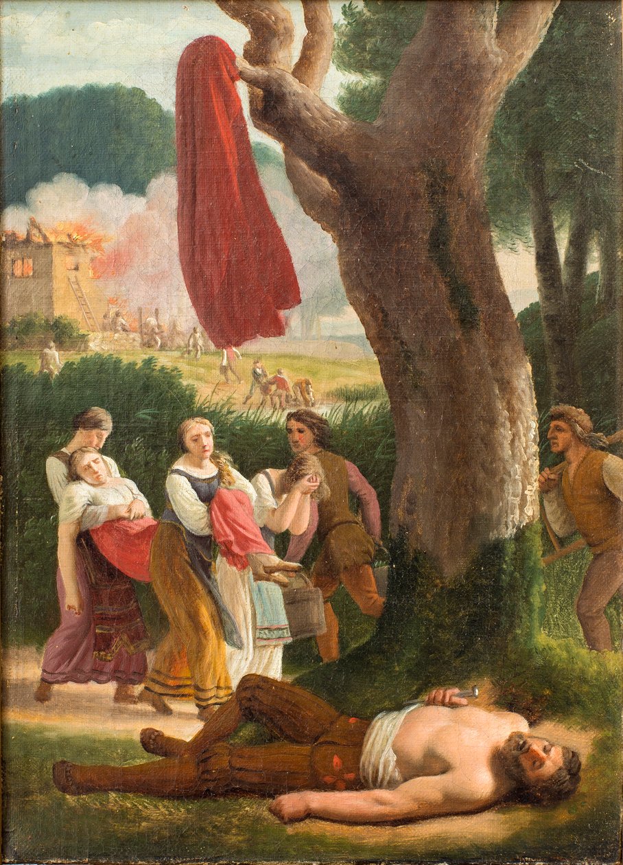 Hagbard a Signe, před rokem 1820. od Christoffer Wilhelm Eckersberg