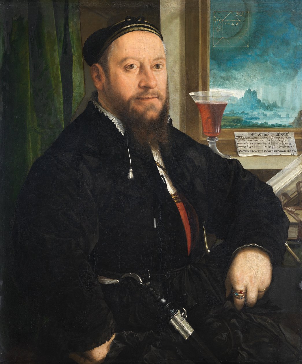 Portrét Matthäuse Schwarze od Christoph Amberger