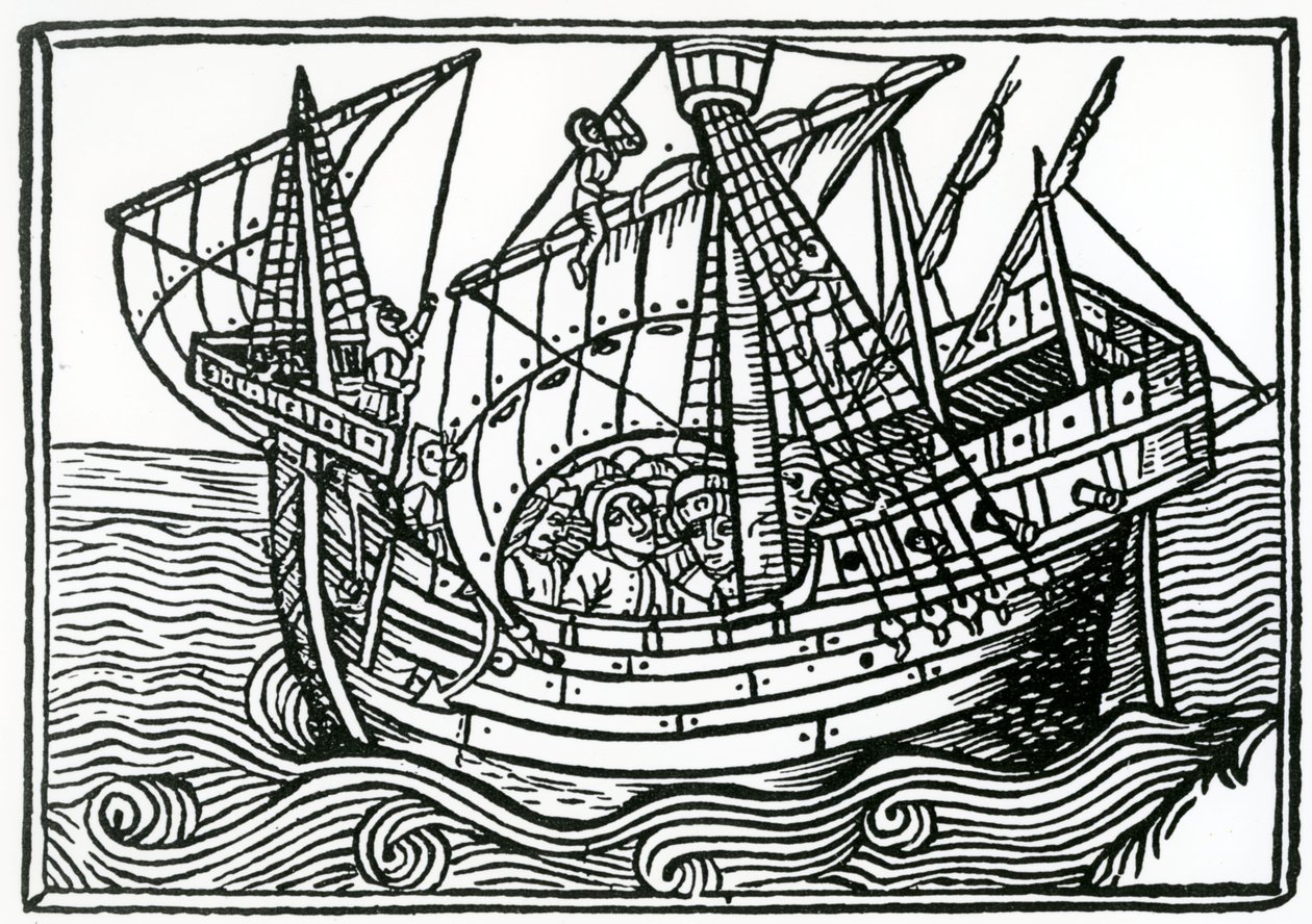 Španělská loď, 1496 od Christopher Columbus