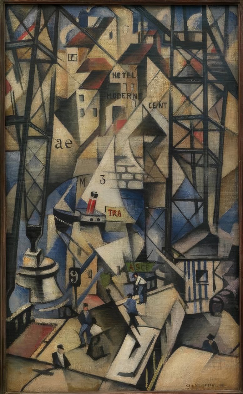 Starý přístav od Christopher Richard Wynne Nevinson