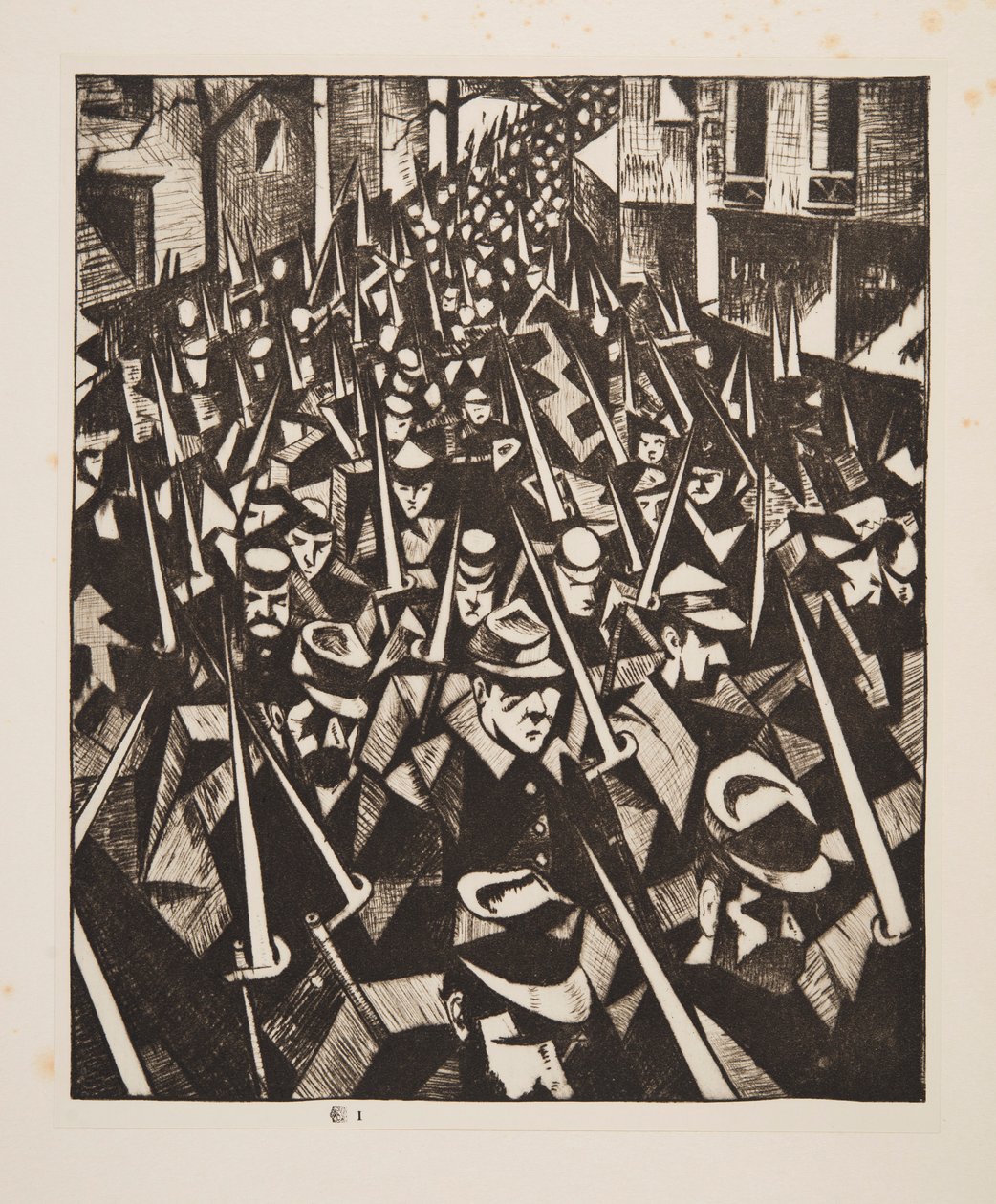 A Dawn, 1914, hospoda. 1915. od Christopher Richard Wynne Nevinson