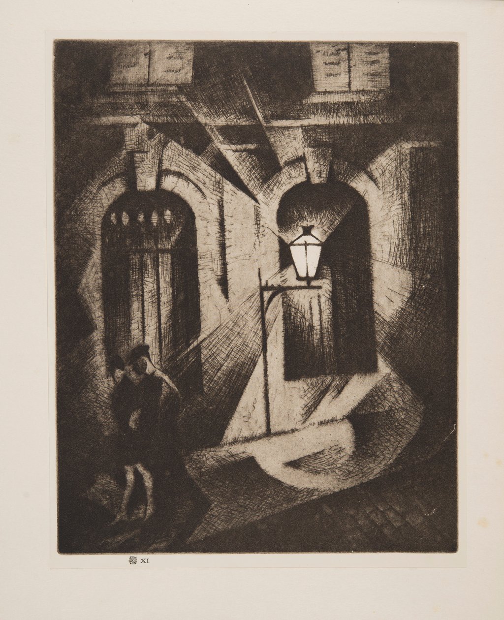 Sinister Paris Night, hospoda. 1929. od Christopher Richard Wynne Nevinson