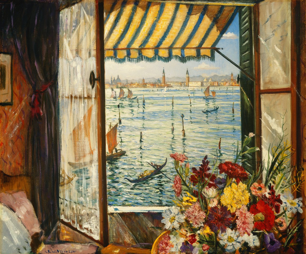 Z benátského okna, 1934 od Christopher Richard Wynne Nevinson