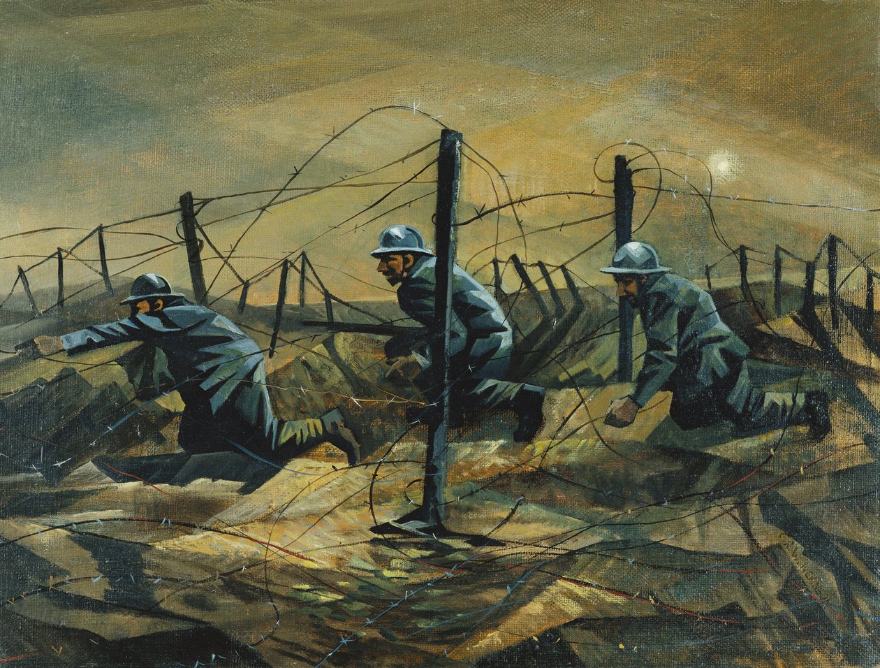 V zákopech, 1917 od Christopher Richard Wynne Nevinson