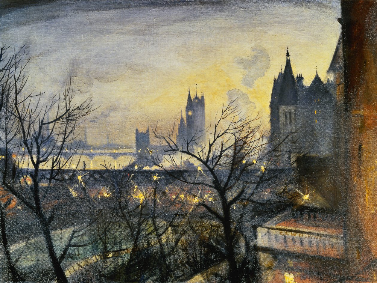 London Twilight z Adelphi, od Christopher Richard Wynne Nevinson