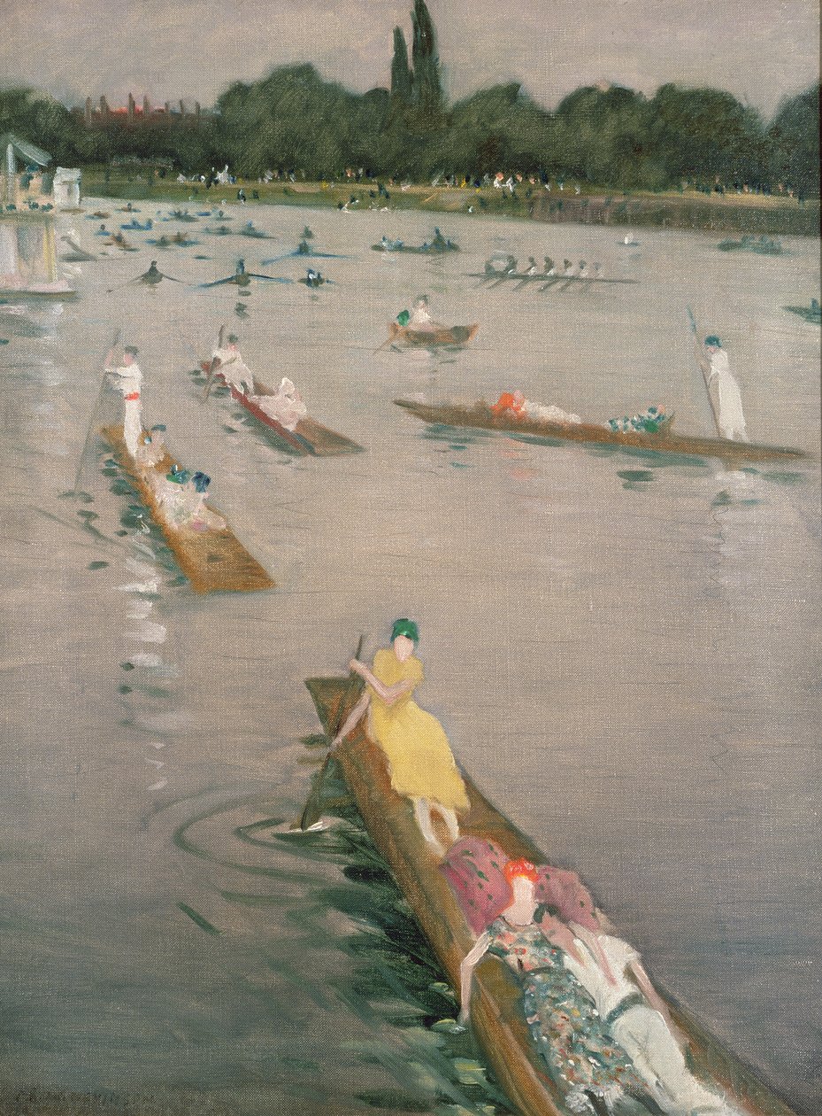 Regata v Henley od Christopher Richard Wynne Nevinson