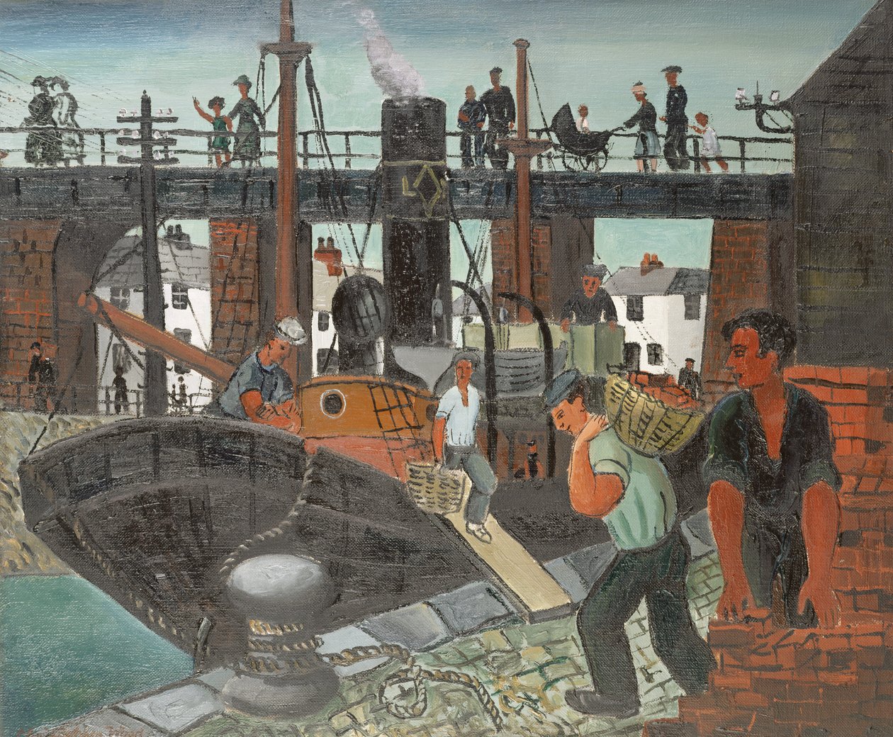 Ladataan veneitä, St. Ives od Christopher Wood