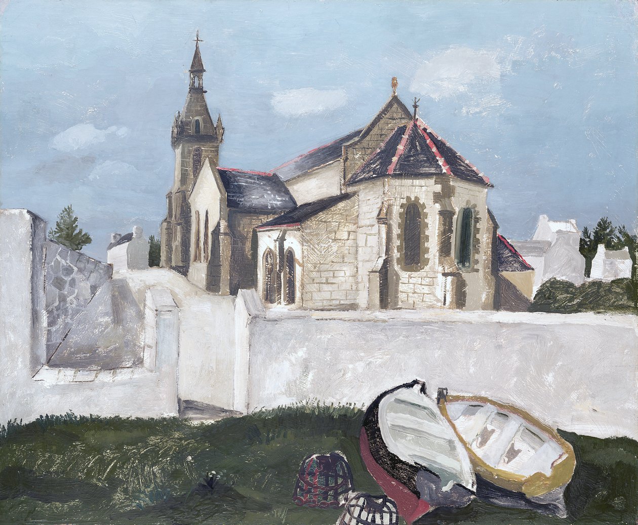 Treboul Church, Bretaň od Christopher Wood