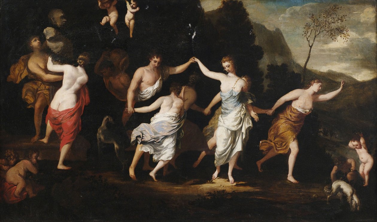 Bacchanal od Circle of Jan Boeckhorst