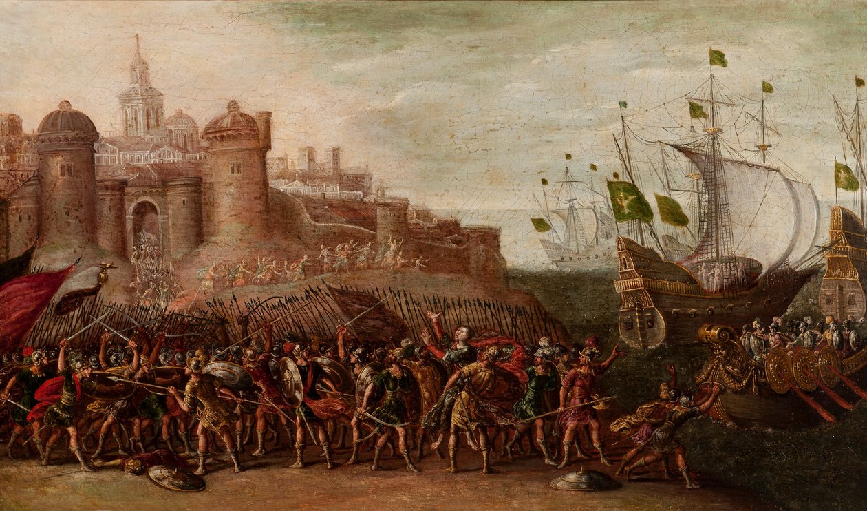 Deborah a Barak proti Siserovi od Juan de la Corte