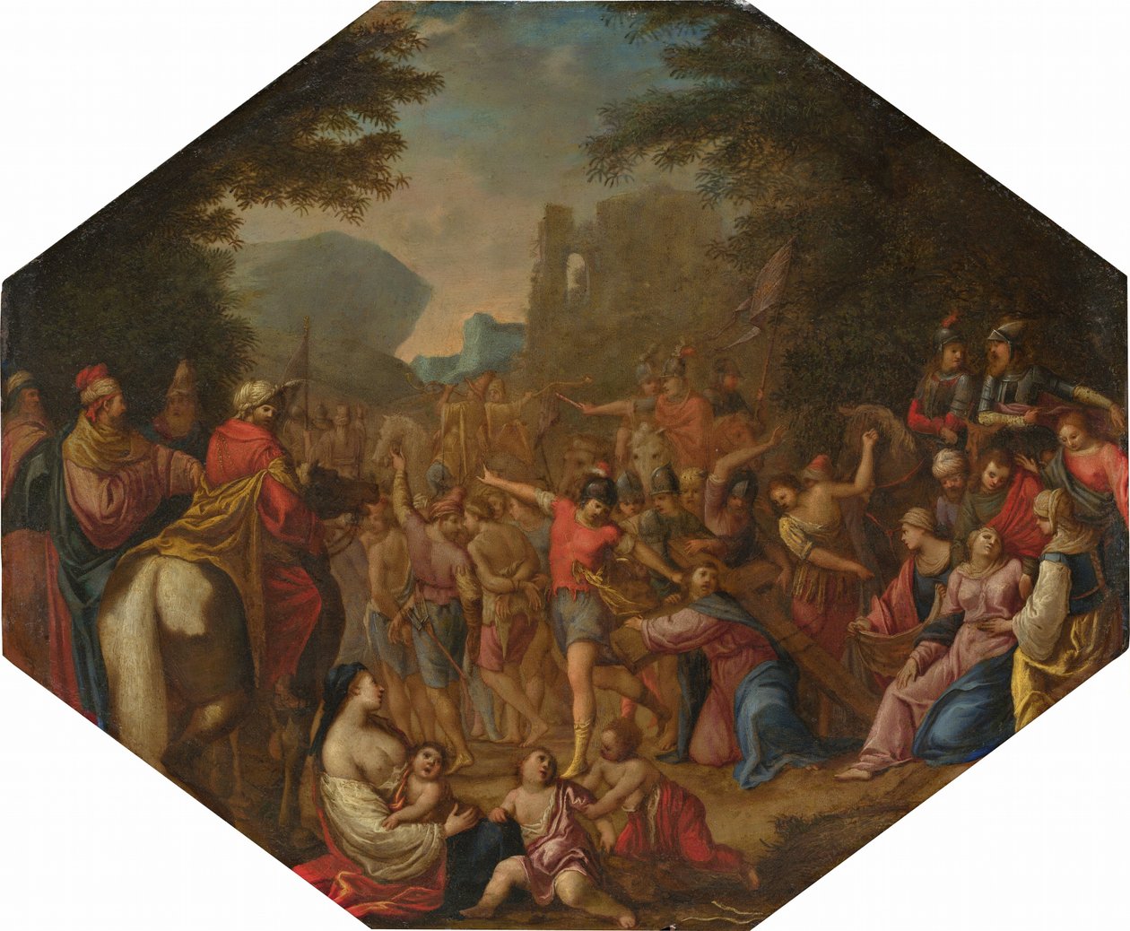 Cesta na Kalvárii od Circle of Claude Déruet
