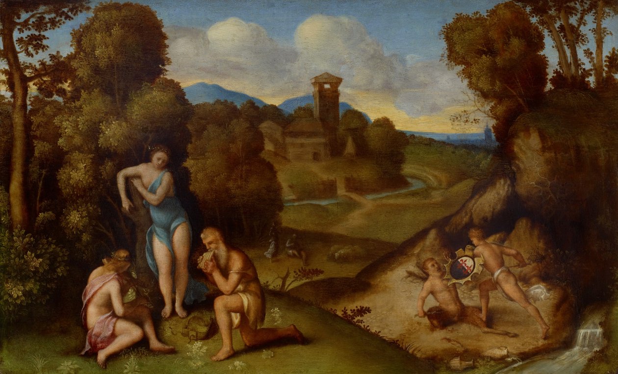 Alegorie od circle of Giorgione