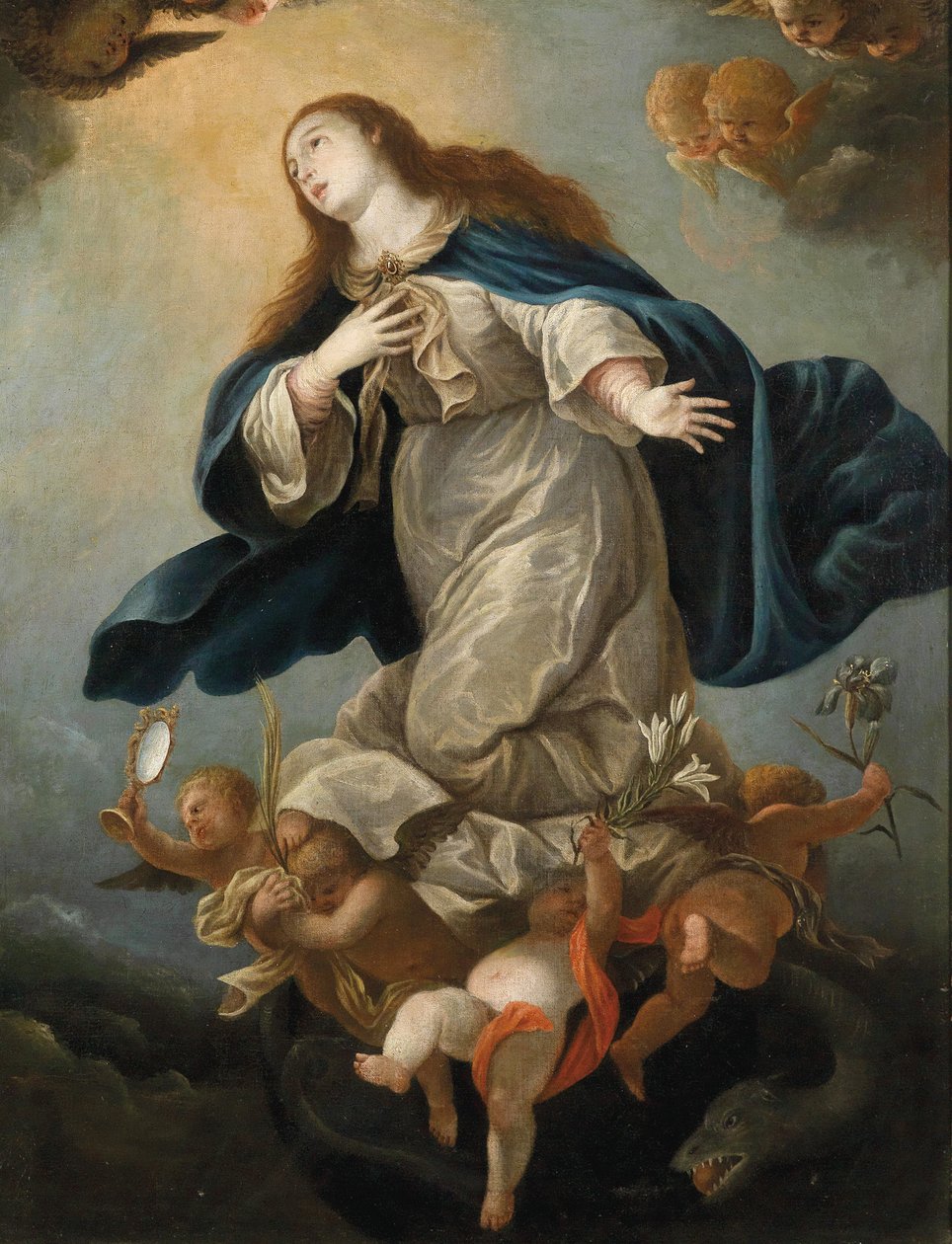 Maria Immaculata od Circle of Mateo Cerezo