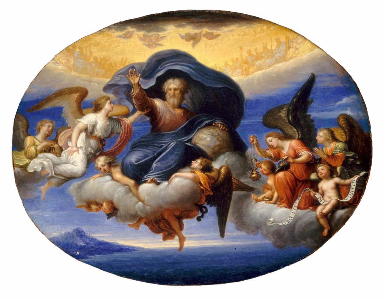Bůh Otec od Circle of Pierre Mignard I