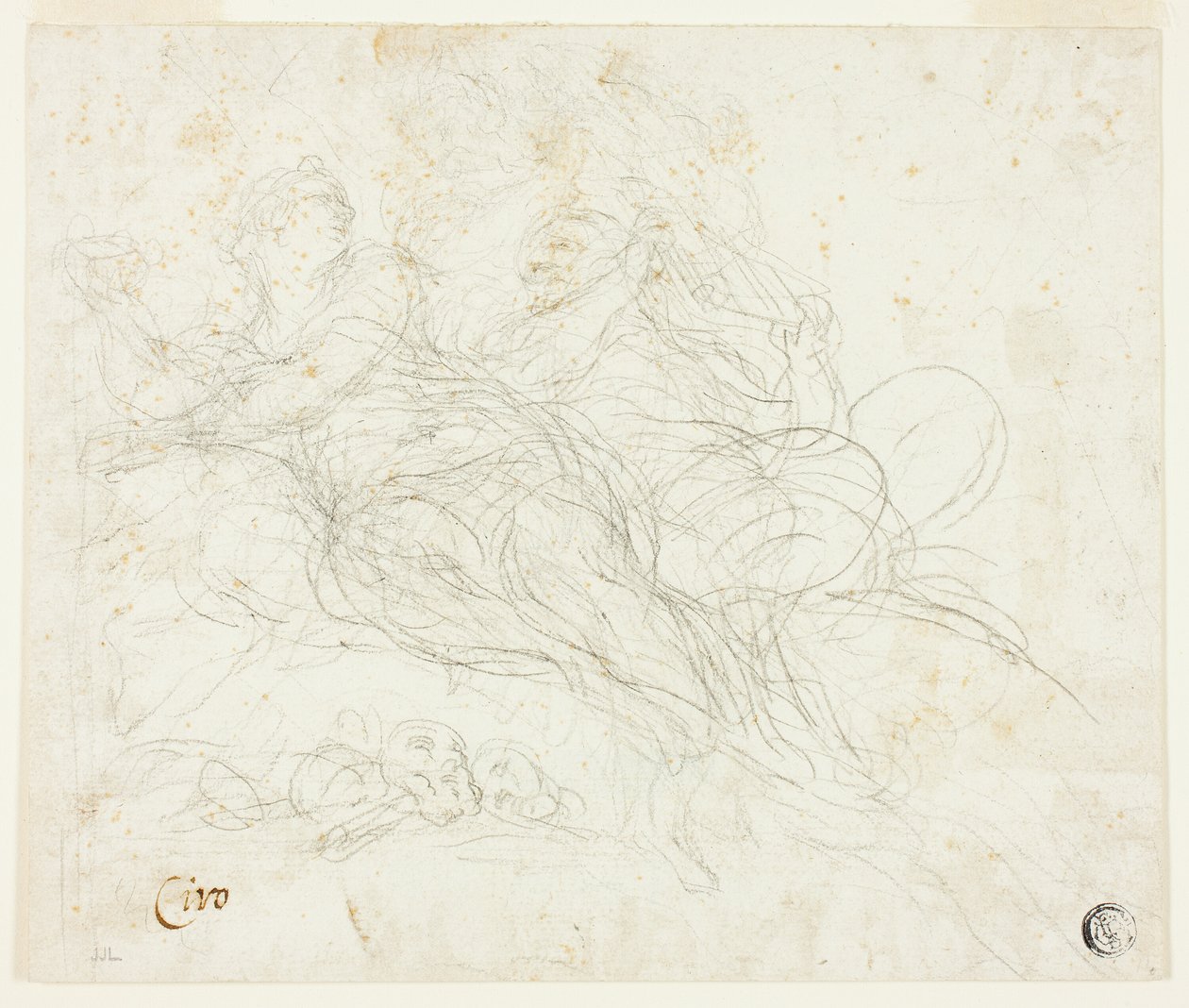 Nymfa a satyr od Ciro Ferri